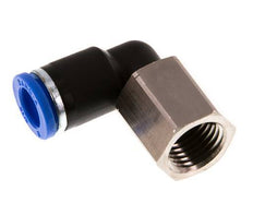 Racor de 8mm x G1/4'' 90deg con rosca hembra latón/PA 66 NBR giratorio [2 piezas]