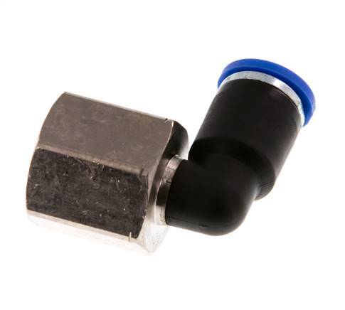 Codo de 90 grados 8mm x G3/8'' con rosca hembra Latón/PA 66 NBR Giratorio [2 piezas]