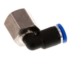 Codo de 90 grados 8mm x G3/8'' con rosca hembra Latón/PA 66 NBR Giratorio [2 piezas]