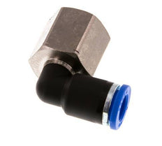 Codo de 90 grados 8mm x G3/8'' con rosca hembra Latón/PA 66 NBR Giratorio [2 piezas]