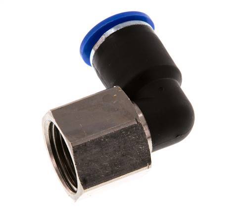 Codo de 90 grados 12mm x G1/2'' con rosca hembra Latón/PA 66 NBR Giratorio