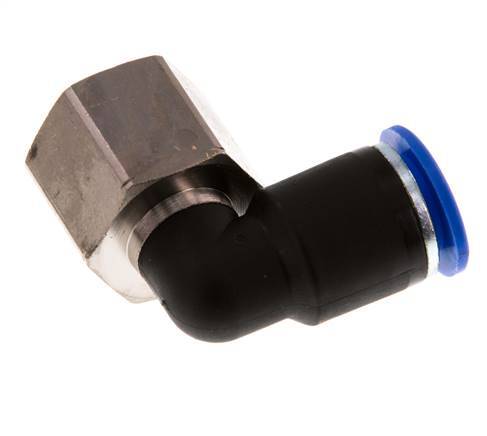Codo de 90 grados 12mm x G1/2'' con rosca hembra Latón/PA 66 NBR Giratorio