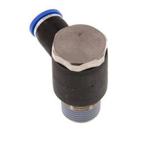 Codo de 8mm x R3/8'' en forma de L con rosca macho latón/PA 66 NBR giratorio [2 piezas]