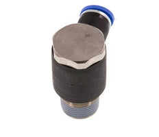 Codo de 8mm x R3/8'' en forma de L con rosca macho latón/PA 66 NBR giratorio [2 piezas]