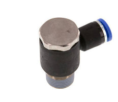 Codo de 8mm x R3/8'' en forma de L con rosca macho latón/PA 66 NBR giratorio [2 piezas]