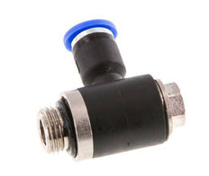 Codo de 4mm x G1/8'' en forma de L con rosca macho latón/PA 66 NBR giratorio [2 piezas]