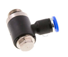 Codo de 4mm x G1/8'' en forma de L con rosca macho latón/PA 66 NBR giratorio [2 piezas]