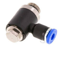 Codo de 4mm x G1/8'' en forma de L con rosca macho latón/PA 66 NBR giratorio [2 piezas]