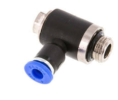 Codo de 4mm x G1/8'' en forma de L con rosca macho latón/PA 66 NBR giratorio [2 piezas]