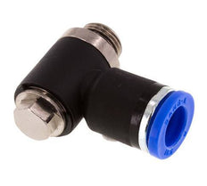 Codo en L de 8mm x G1/8'' con rosca macho latón/PA 66 NBR giratorio [2 piezas]