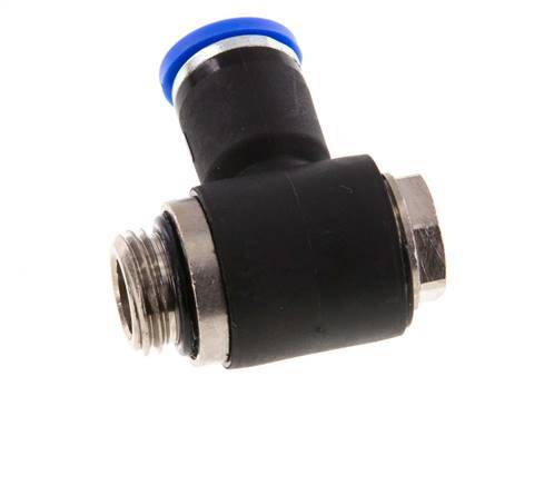 Codo de 8mm x G1/4'' en forma de L con rosca macho latón/PA 66 NBR giratorio [2 piezas]