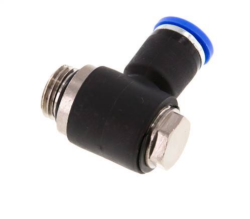 Codo de 8mm x G1/4'' en forma de L con rosca macho latón/PA 66 NBR giratorio [2 piezas]
