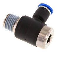 Codo de 6mm x R1/4'' en forma de L con rosca macho latón/PA 66 NBR interior hexagonal giratorio [2 piezas]