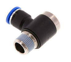10mm x R3/8'' Codo de 90 grados en forma de L Racor con rosca macho Latón/PA 66 NBR Hexágono interior giratorio
