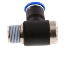 10mm x R3/8'' Codo de 90 grados en forma de L Racor con rosca macho Latón/PA 66 NBR Hexágono interior giratorio