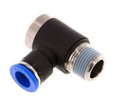 10mm x R3/8'' Codo de 90 grados en forma de L Racor con rosca macho Latón/PA 66 NBR Hexágono interior giratorio