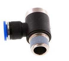 10mm x R3/8'' Codo de 90 grados en forma de L Racor con rosca macho Latón/PA 66 NBR Hexágono interior giratorio