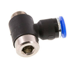 Codo de 6mm x G1/8'' en forma de L con rosca macho latón/PA 66 NBR interior hexagonal giratorio [2 piezas]