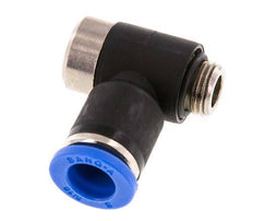 Codo de 8mm x G1/8'' en forma de L con rosca macho latón/PA 66 NBR interior hexagonal giratorio [2 piezas]