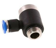 Codo de 6mm x G1/4'' en forma de L con rosca macho latón/PA 66 NBR interior hexagonal giratorio [2 piezas]