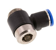 Codo en L de 12mm x G1/2'' con rosca macho Latón/PA 66 NBR Hexágono interior giratorio