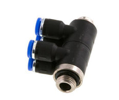 Racor rápido de 4 mm x G1/8'' con rosca macho Latón/PA 66 NBR Giratorio