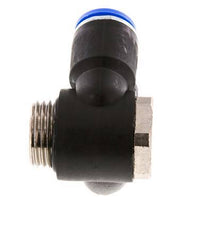 Codo doble de 90 grados 12mm x G1/2'' con rosca macho Latón/PA 66 NBR Giratorio