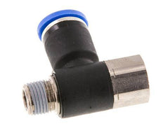 Racor de 8mm x R1/8'' con rosca macho-hembra latón/PA 66 NBR giratorio [2 piezas]