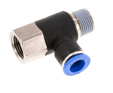 Racor de 10mm x R3/8'' con rosca macho-hembra Latón/PA 66 NBR Giratorio