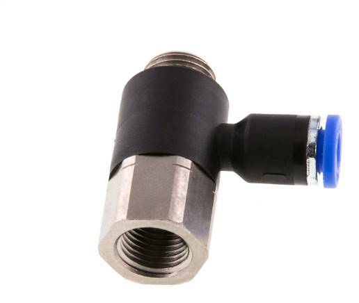 Racor de 4mm x G1/8'' con rosca macho-hembra latón/PA 66 NBR [2 piezas]