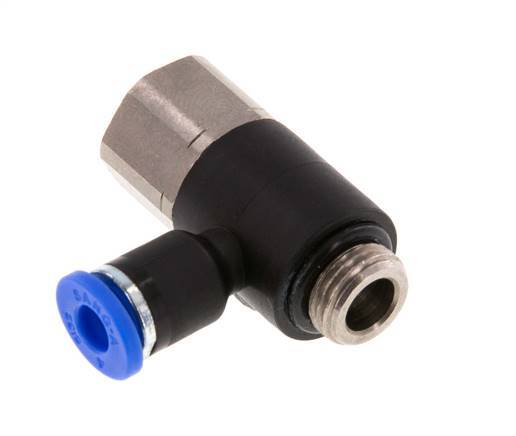 Racor de 4mm x G1/8'' con rosca macho-hembra latón/PA 66 NBR [2 piezas]