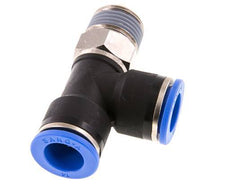 Racor en T en ángulo recto de 14mm x R1/2'' con rosca macho Latón/PA 66 NBR Giratorio