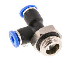 Racor en T en ángulo recto de 4mm x G1/4'' con rosca macho latón/PA 66 NBR giratorio [2 piezas]