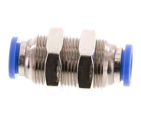 Racor rápido de 8 mm de latón/PA 66 NBR Bulkhead [2 piezas]