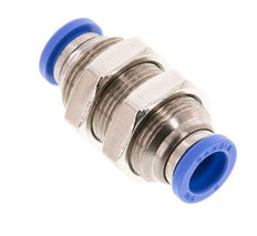 Racor rápido de 8 mm de latón/PA 66 NBR Bulkhead [2 piezas]