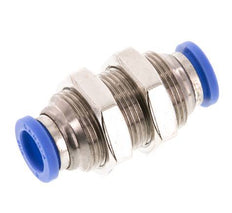 Racor rápido de 8 mm de latón/PA 66 NBR Bulkhead [2 piezas]