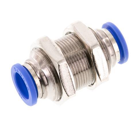 Racor de 10 mm Latón/PA 66 NBR Pasamuros