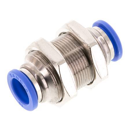 Racor de 10 mm Latón/PA 66 NBR Pasamuros