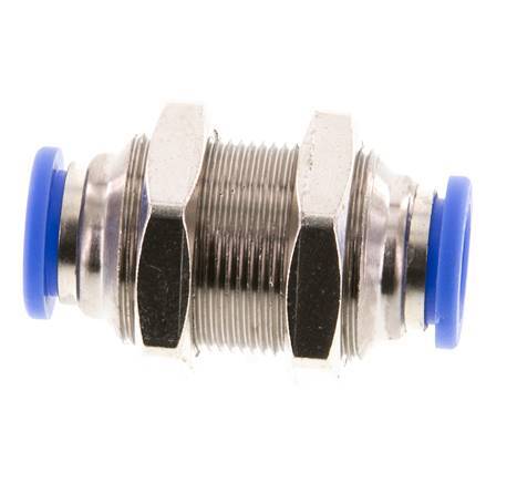 Racor de 10 mm Latón/PA 66 NBR Pasamuros