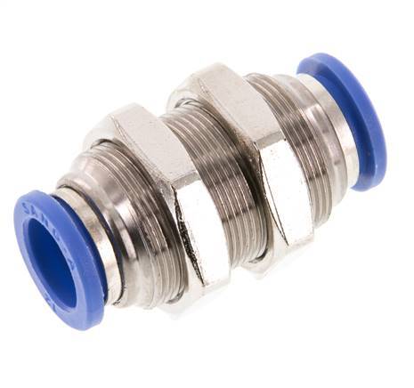 Racor de 12 mm Latón/PA 66 NBR Pasamuros