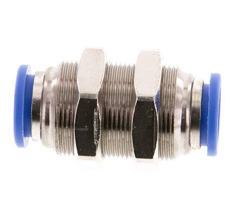 Racor de 12 mm Latón/PA 66 NBR Pasamuros