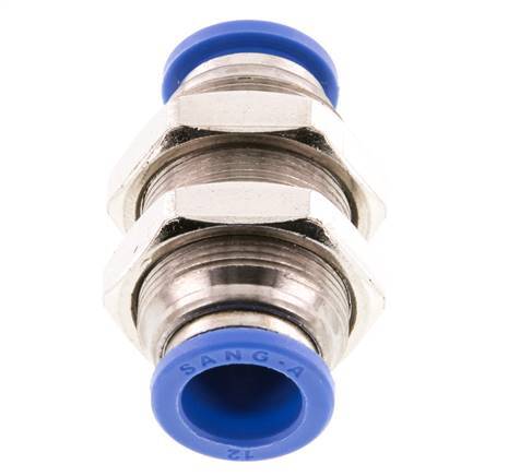 Racor de 12 mm Latón/PA 66 NBR Pasamuros