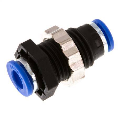 Racor de 6mm PA 66 NBR Bulkhead [2 Piezas]