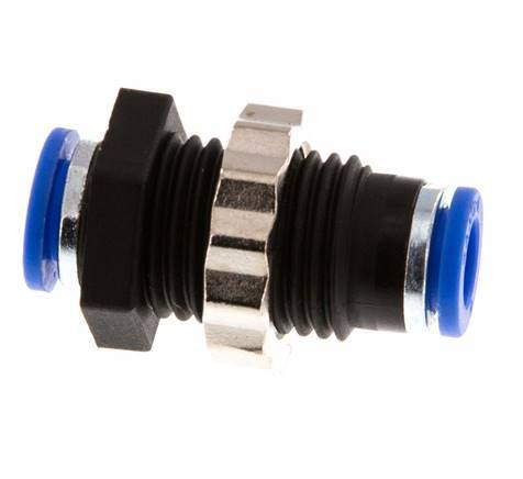 Racor de 6mm PA 66 NBR Bulkhead [2 Piezas]