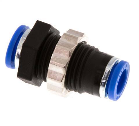 Racor de 8mm PA 66 NBR Bulkhead [2 Piezas]