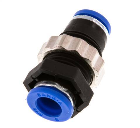 Racor de 8mm PA 66 NBR Bulkhead [2 Piezas]