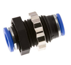 Racor de 10mm PA 66 NBR Bulkhead [2 Piezas]