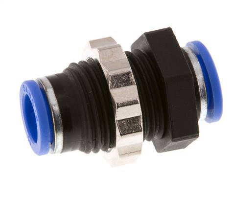 Racor de 10mm PA 66 NBR Bulkhead [2 Piezas]