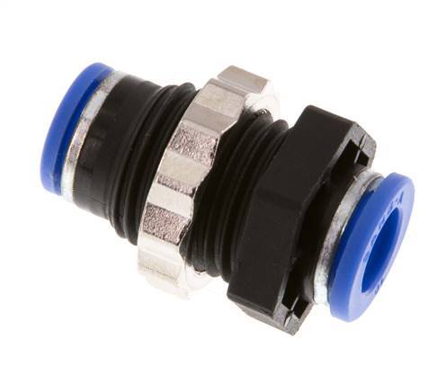 Racor de 10mm PA 66 NBR Bulkhead [2 Piezas]