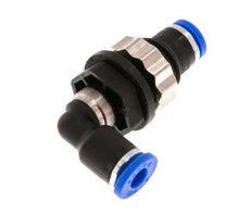4mm 90deg Codo Racor pasamuros PA 66 NBR Pasamuros [2 Piezas]
